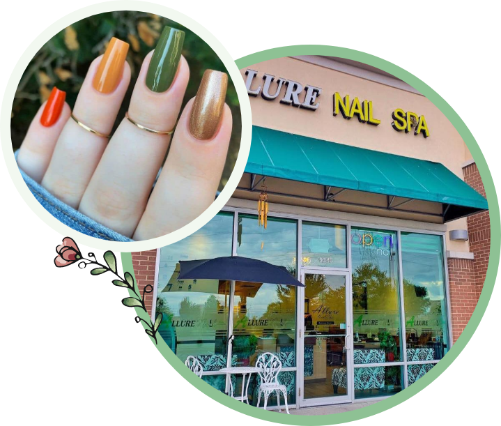Allure Nail Spa interior - relaxing nail salon atmosphere in West Chester Township, OH