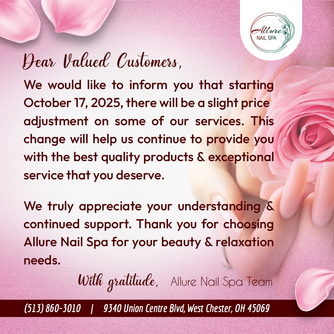 Holiday special offer on all nail services - book now